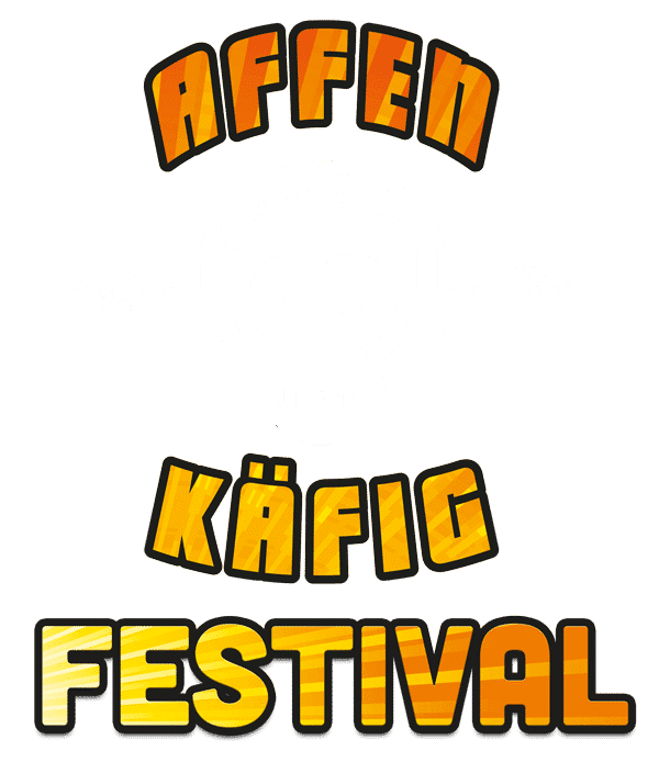 Festival Logo mit Affenkopf und Schriftzug